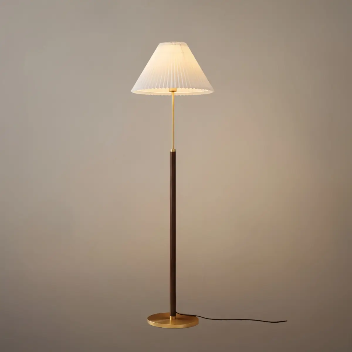 Crema Classical Walnut Floor/Table Lamp